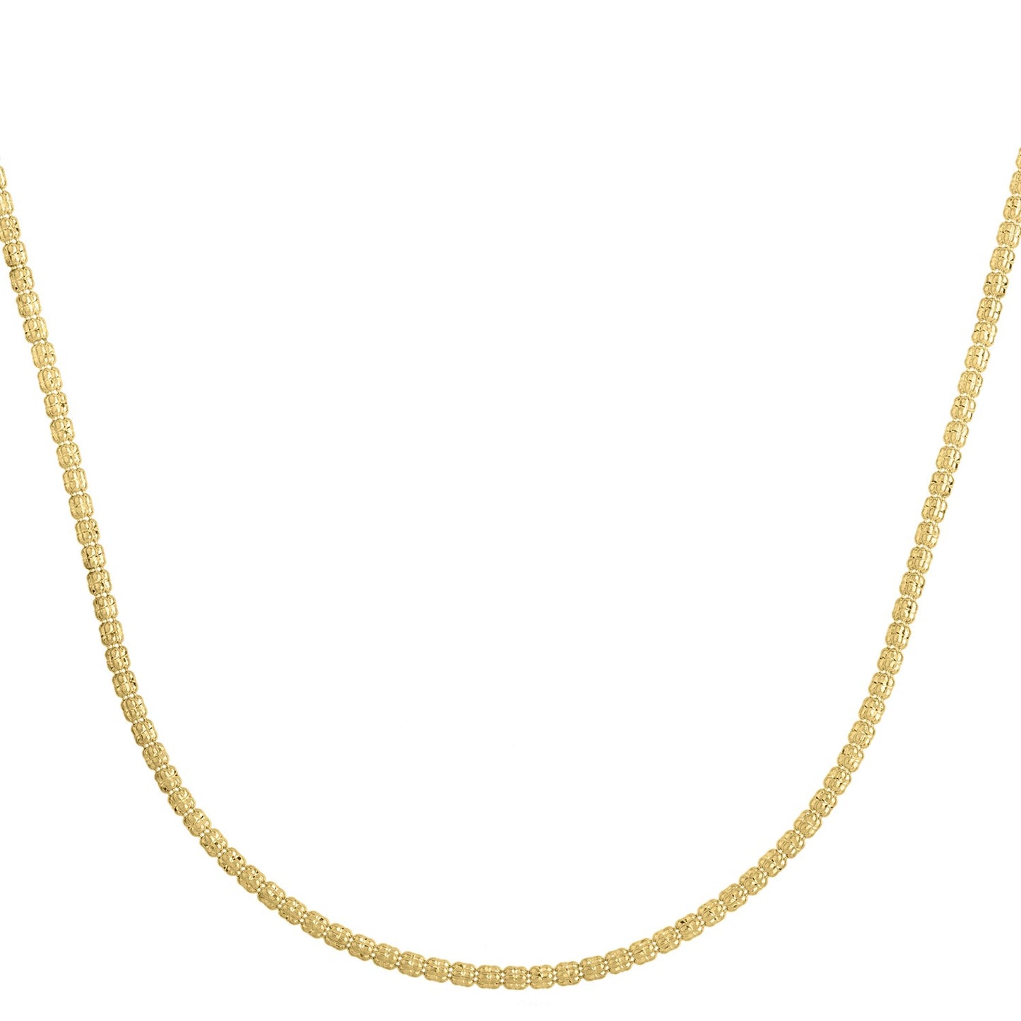 Ice Barrel Chain in 14k Yellow Gold (2.7 mm)