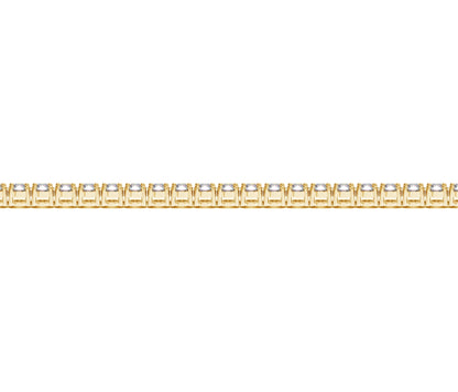 Lab Grown Round Diamond Tennis Bracelet in 14k Yellow Gold (4 cctw F/G  VS2/SI1)