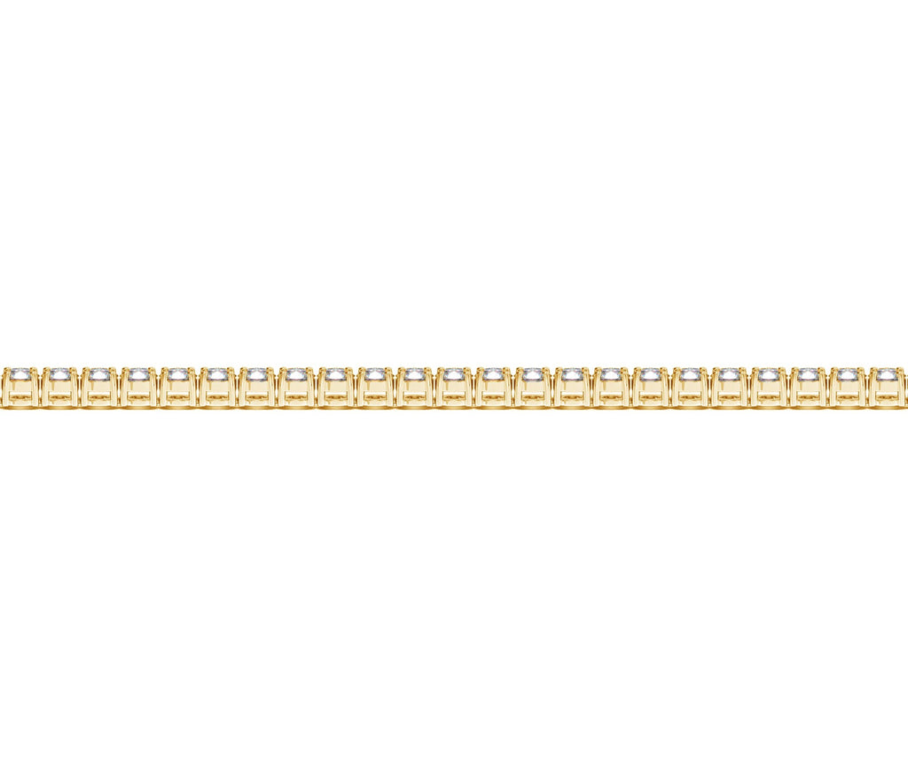 Lab Grown Round Diamond Tennis Bracelet in 14k Yellow Gold (2 cctw F/G  VS2/SI1)