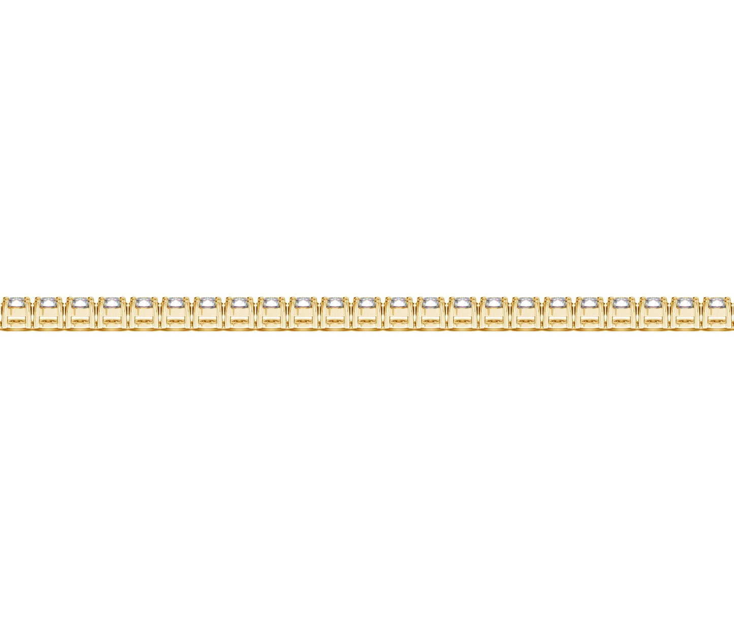 Lab Grown Round Diamond Tennis Bracelet in 14k Yellow Gold (2 cctw F/G  VS2/SI1)