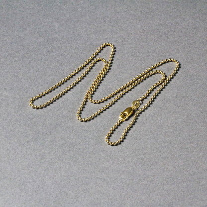 14k Yellow Gold Bead Chain 1.5mm (1.50 mm)