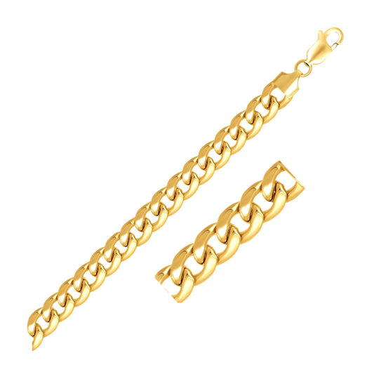 10k Yellow Gold Light Miami Cuban Bracelet (8.00 mm)