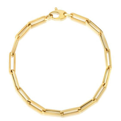 10K Yellow Gold Lite Paperclip Bracelet  (4.20 mm)