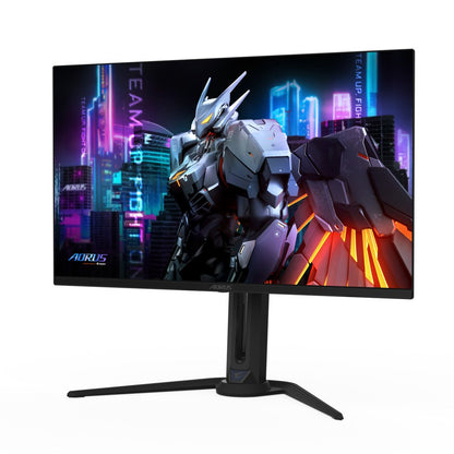 GIGABYTE - AORUS 32" QD OLED Gaming Monitor - UHD 3840x2160-240Hz - 0.03ms GTG - AMD FreeSync Premium Pro - Type C KVM - HDMI, DP, Type C - Height Adjustable - Black