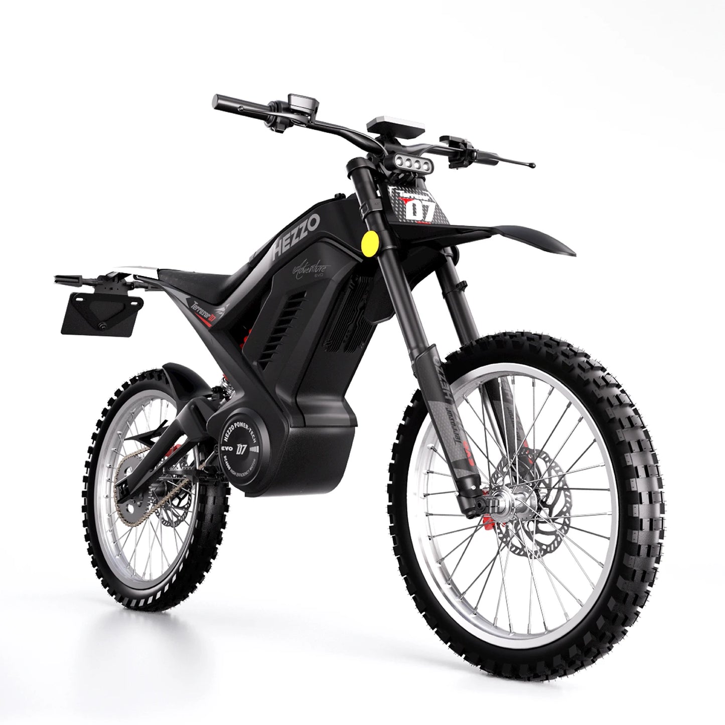 2024 Electric Dirt Bike HEZZO 72v 8000W Middrive Powerful Ebike