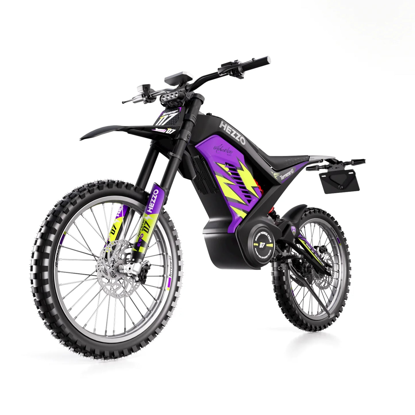 2024 Electric Dirt Bike HEZZO 72v 8000W Middrive Powerful Ebike