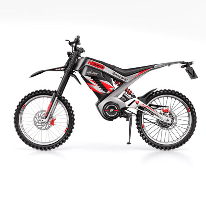 2024 Electric Dirt Bike HEZZO 72v 8000W Middrive Powerful Ebike