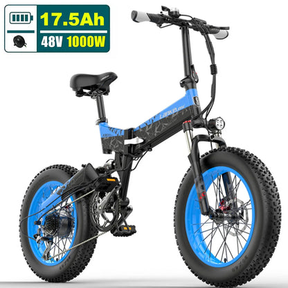 X3000plus 20 Inch Folding Electric Snow Bike