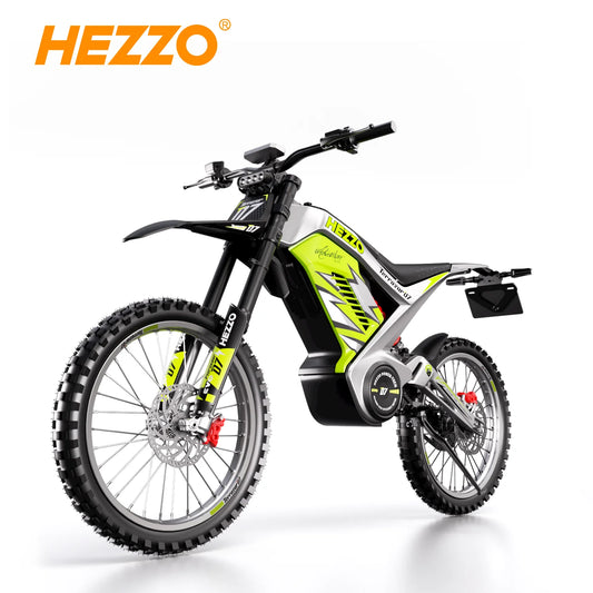 2024 Electric Dirt Bike HEZZO 72v 8000W Middrive Powerful Ebike