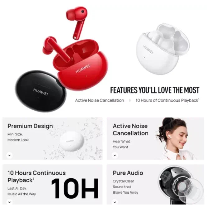 HUAWEI FreeBuds 4i Bluetooth Earphone TWS ANC