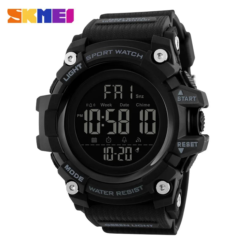 SKMEI New S Shock Men Sports Watches Big Dial Quartz Digital Watch for Men Luxury Brand LED Military Waterproof Men Wristwatches