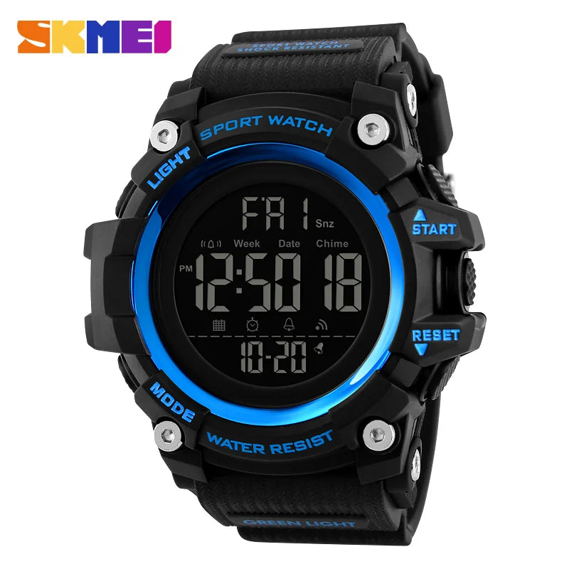 SKMEI New S Shock Men Sports Watches Big Dial Quartz Digital Watch for Men Luxury Brand LED Military Waterproof Men Wristwatches