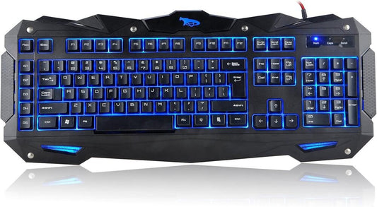 iMicro Cobra IM-KBCOBV8 - Keyboard - backlit - USB - QWERTY - black - retail