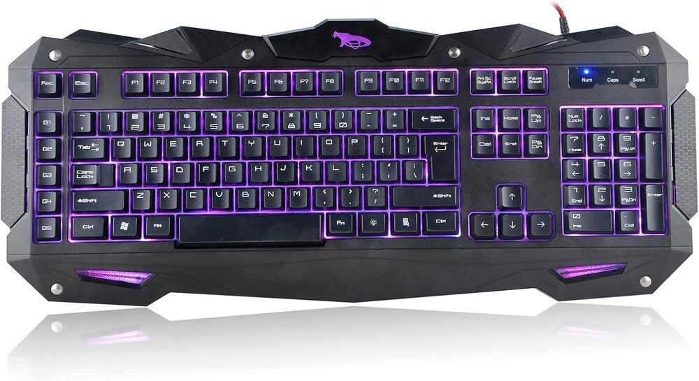 iMicro Cobra IM-KBCOBV8 - Keyboard - backlit - USB - QWERTY - black - retail