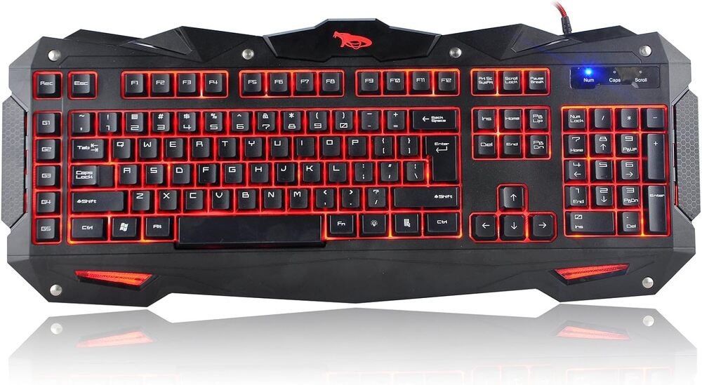 iMicro Cobra IM-KBCOBV8 - Keyboard - backlit - USB - QWERTY - black - retail