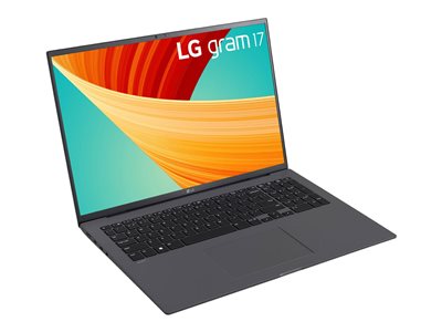 LG gram - 17" - Intel Core i5 - 1340P - 8 GB RAM - 512 GB SSD, FRONT SLANTING