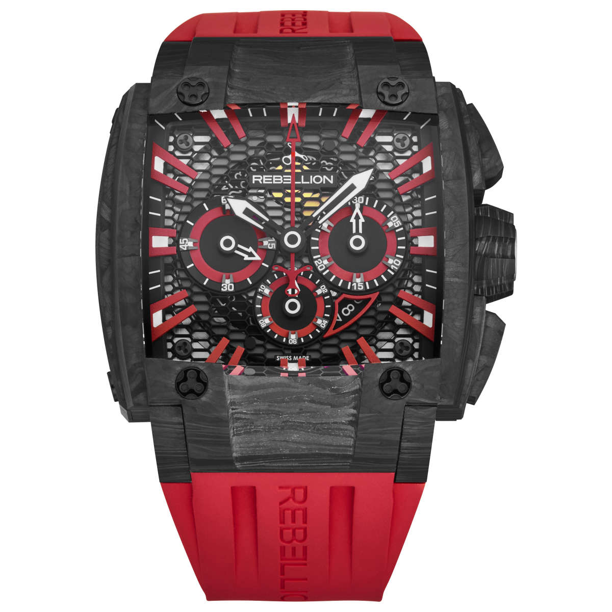 Rebellion Re1 2.0 Men's Automatic Watch Black and Red