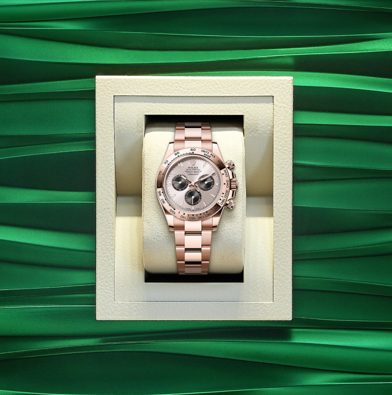 Rolex Daytona, pink dial oyster everose gold 40mm Watch, in a box 