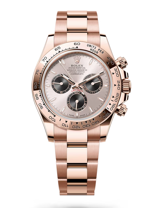 Rolex Daytona, pink dial oyster everose gold 40mm Watch, front 