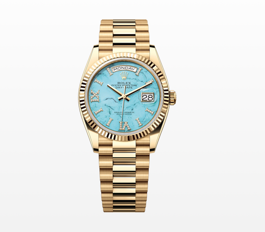 Rolex Day-Date 36 Presidential Turquoise Diamond dial Watch