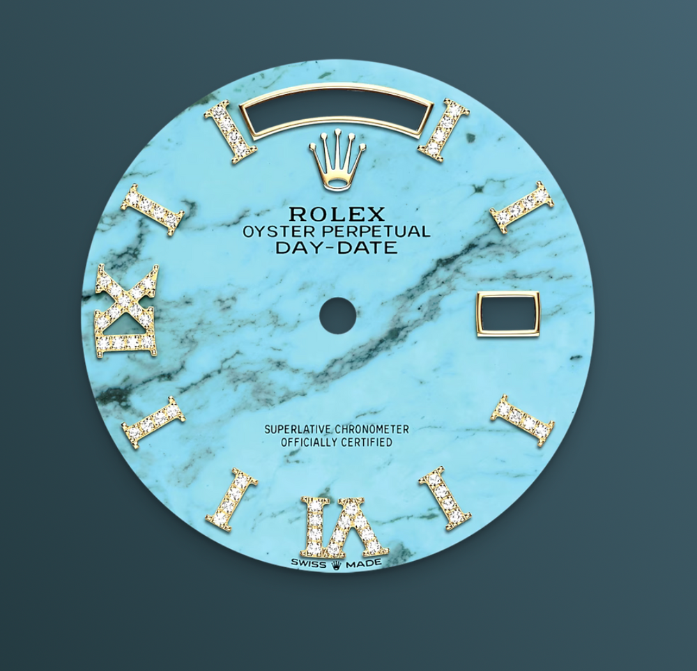 Rolex Day-Date 36 Presidential Turquoise Diamond dial Watch