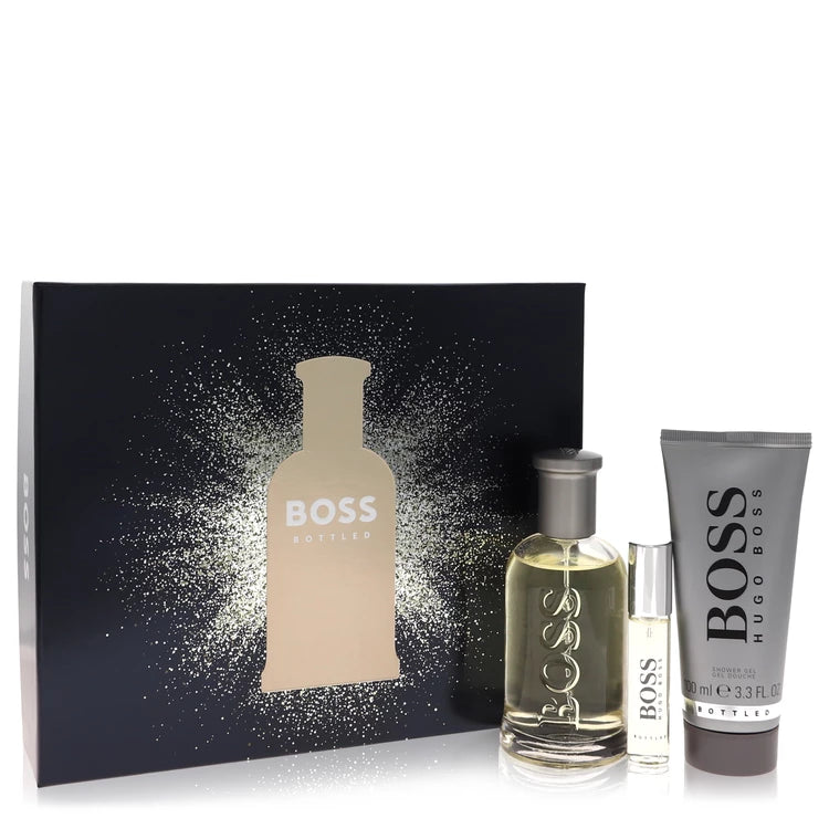 Boss No. 6 Cologne 3.3 oz Eau De Toilette Spray + 0.3 oz Mini EDT Spray + 3.4 oz Shower Gel