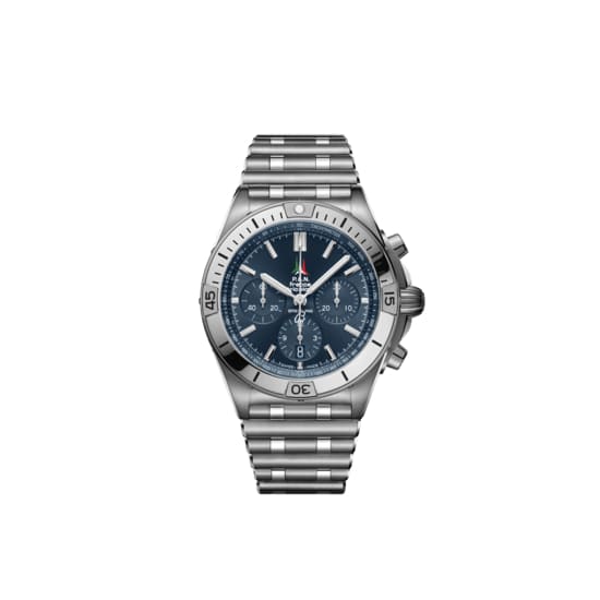 Breitling Chronomat Frecce Tricolori Limited Edition, Stainless Steel, Blue dial, Watch