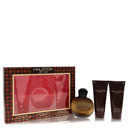 Halston Z-14 Cologne 4.2 oz Cologne Spray + 3.4 oz After Shave Balm + 3.4 oz Hair & Body Wash