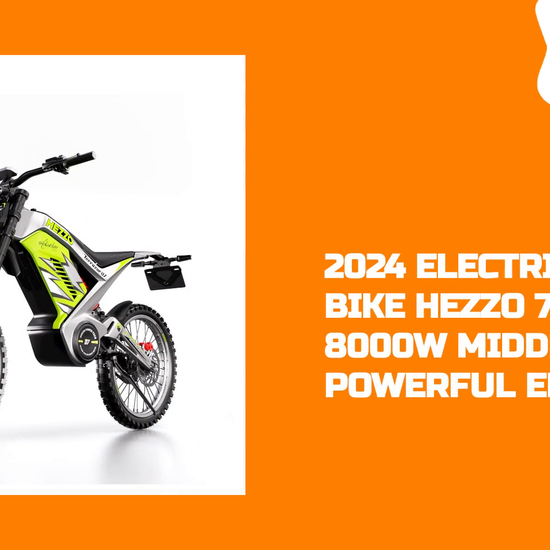 2024 Electric Dirt Bike HEZZO 72v 8000W Middrive Powerful Ebike by@Outfy