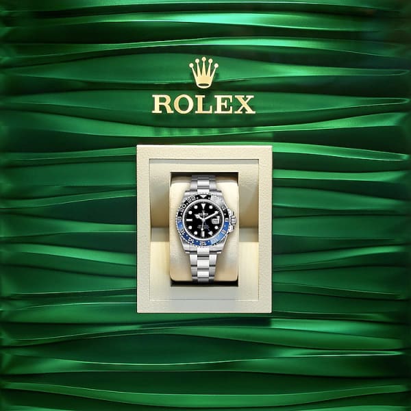 Rolex GMT-Master II 40mm Black Dial, in a box