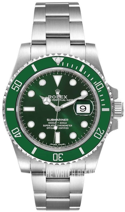 Rolex Submariner Date 40mm - Green Dial, Stainless Steel Oyster Bracelet Watch