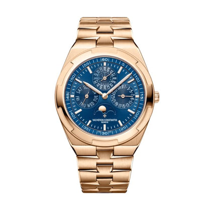Vacheron Constantin Overseas Watch Perpetual Calendar Ultra-Thin blue dial, front 