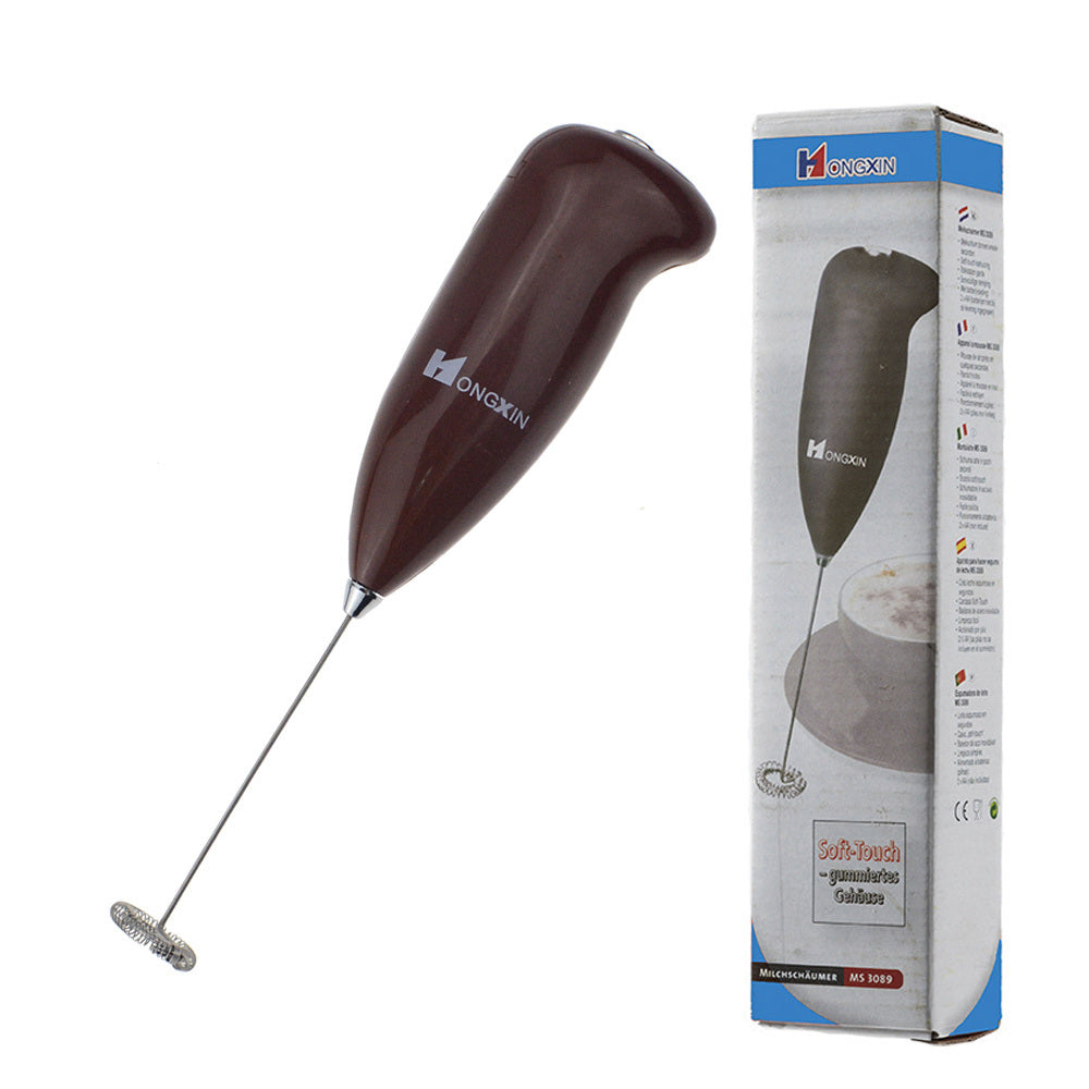 1pc Stainless Steel Electric Milk Frother
