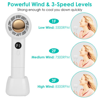 Mini portable USB rechargeable cooling fan