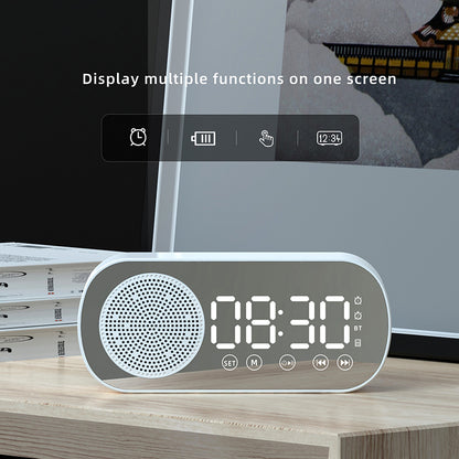 Wireless Bluetooth Speaker with Alarm Clock and LED Display