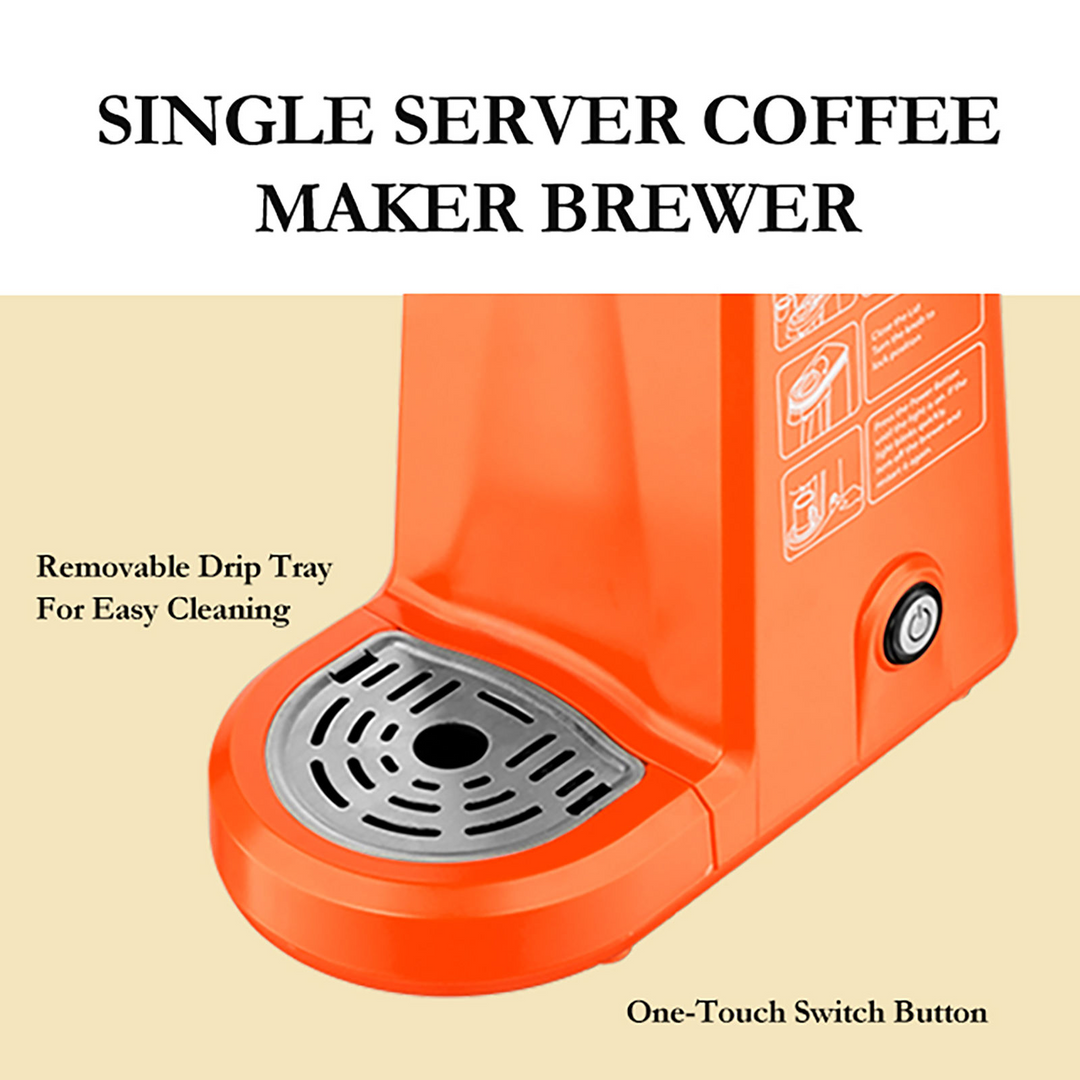 CHULUX Orange BrewMaster: Single-Serve Capsule Coffee Delight, tray 