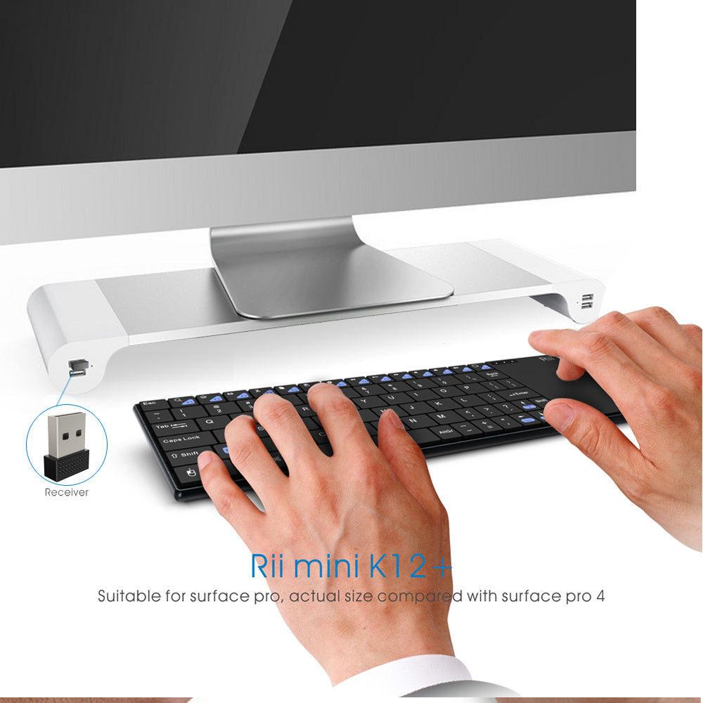 Mini Wireless Keyboard with Large Touchpad Mouse & Qwerty Keypad
