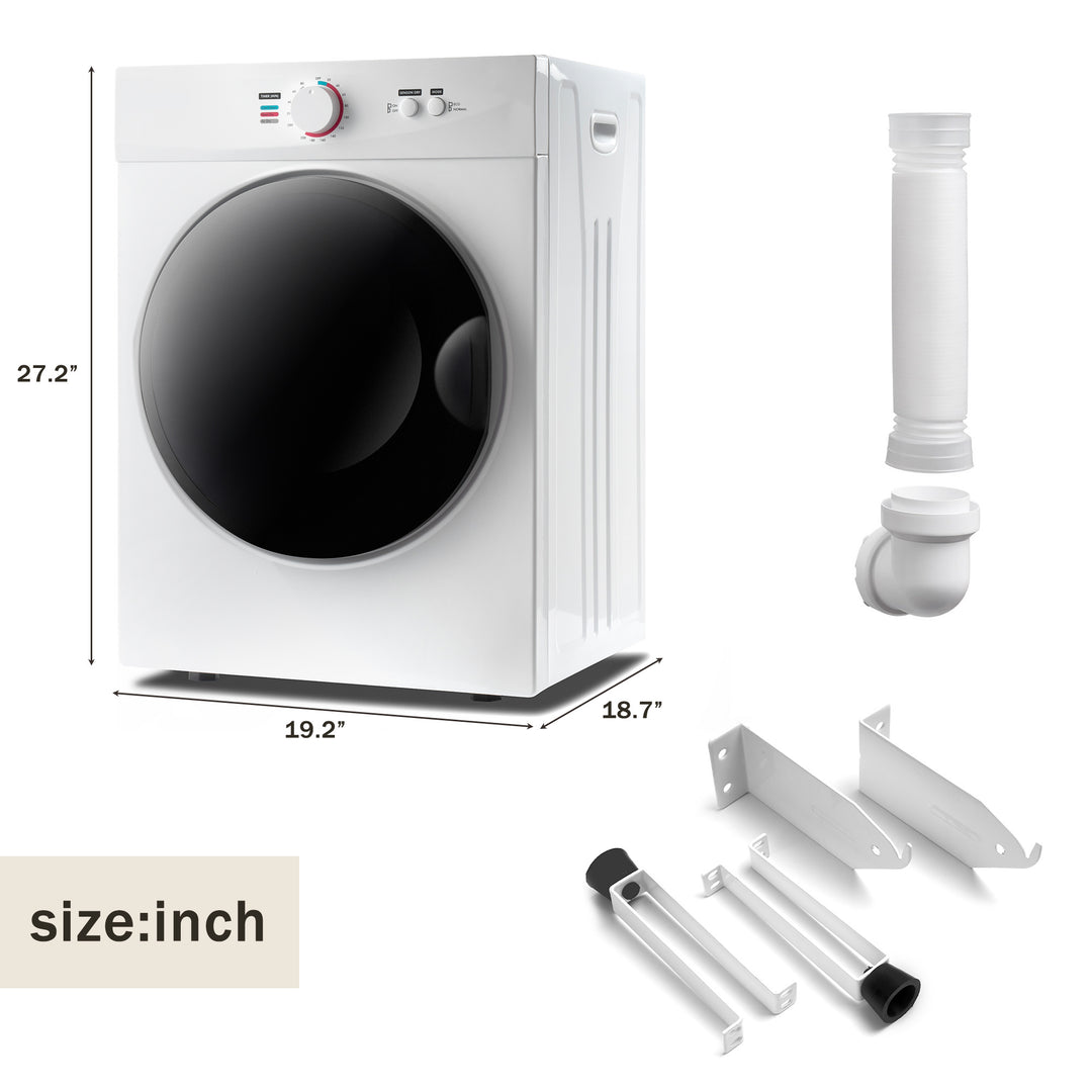 Stainless steel portable laundry dryer