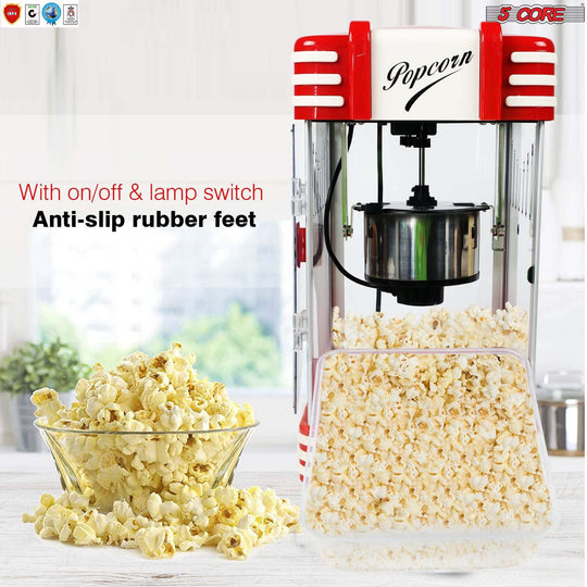 300W Movie Theatre Popcorn Machine 4 oz