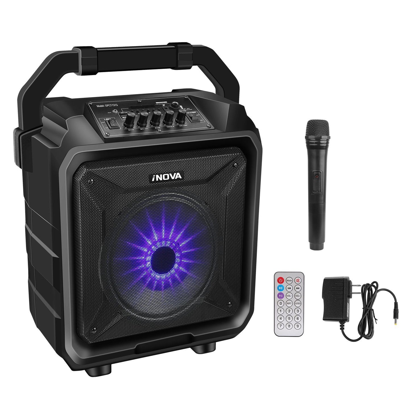Portable Wireless Party Speaker with Disco Lighting