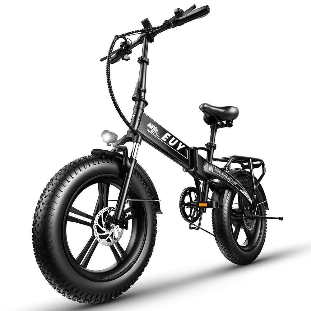 20" x 4.0" All Terrain Fat Tire Electric bike with Samsung 48V 12.8Ah Lithium Battery, side