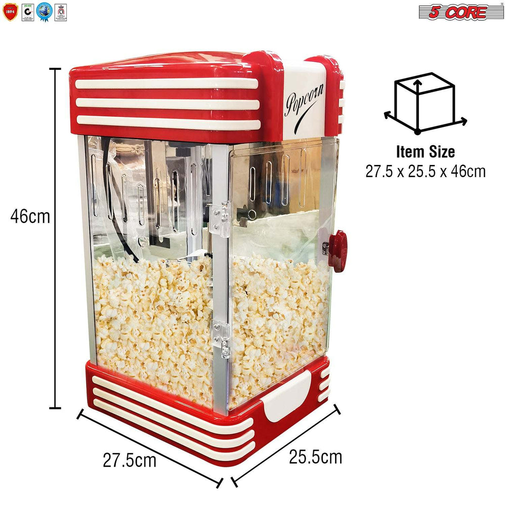 300W Movie Theatre Popcorn Machine 4 oz, measurement 