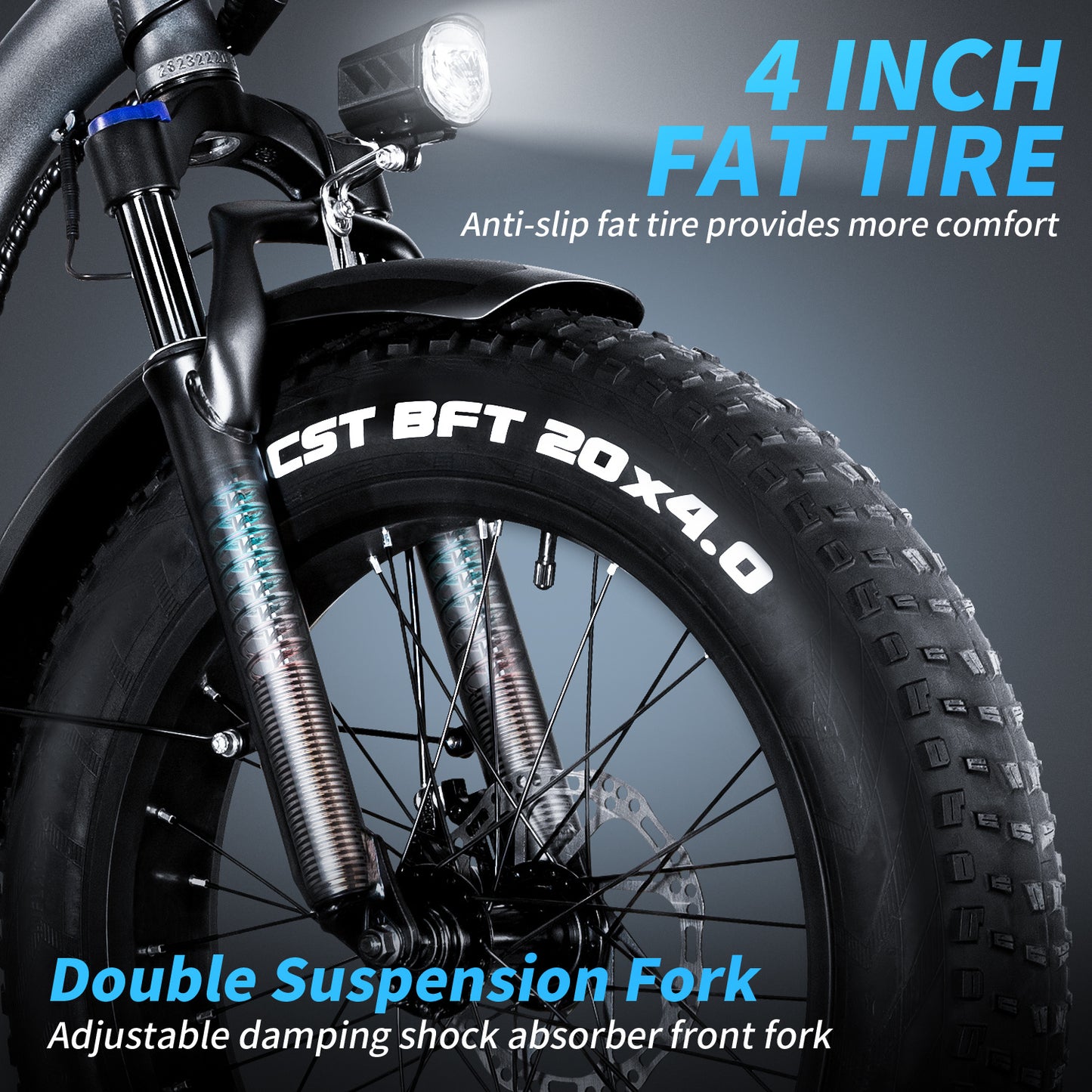 20'x4.0' Fat Tire Foldable 750w Electric bike