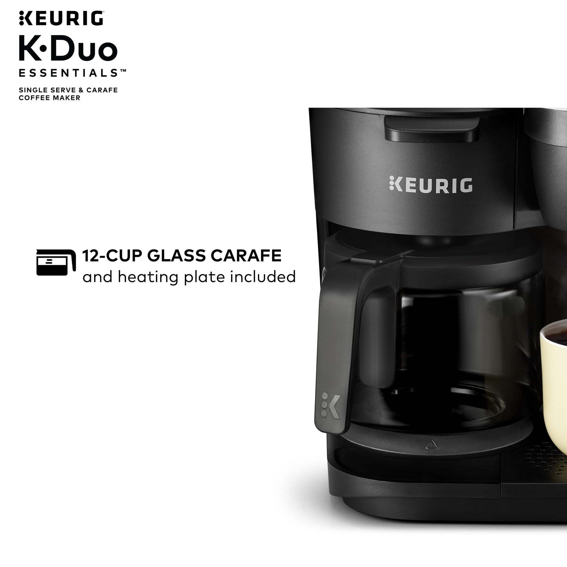 Stylish Black Single-Serve K-Cup Pod Coffee Maker,